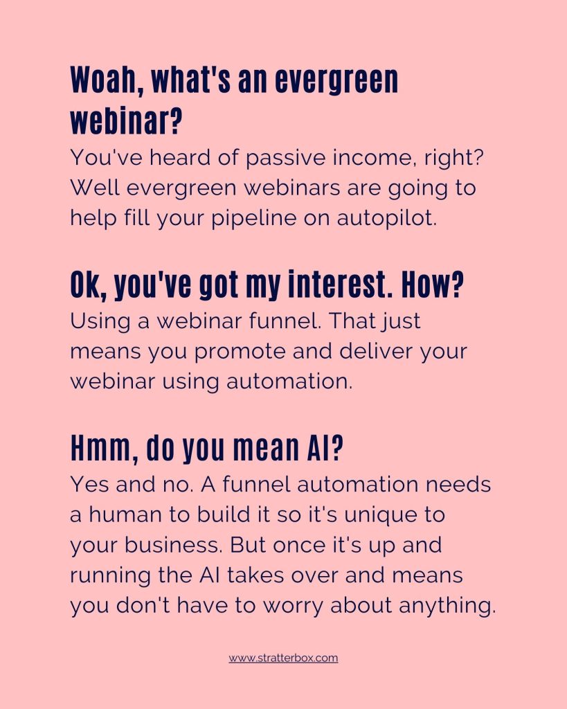 Evergreen webinars